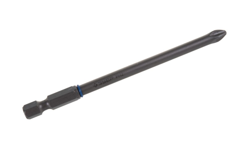 Биты Зубр "Эксперт" торсионная кованая, обточенная, хромомолибденовая сталь, тип хвостовика Е1/4", РН 2, 100 мм, 1 шт.