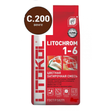 Затирка LITOCHROM 1-6 C.200 венге, 2 кг.