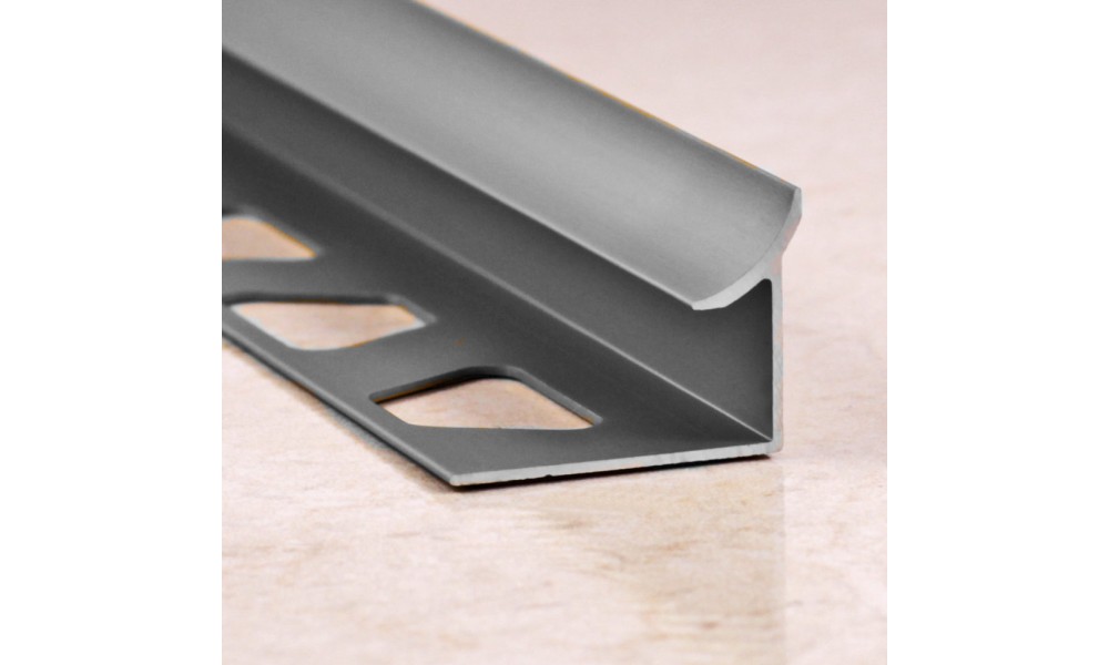Профиль для плитки внутренний алюминий оникс матовый 10 х 2,5 м 7003