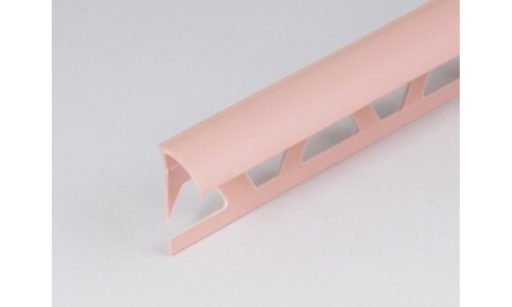 Профиль для плитки внешний 9мм х2,5 м, розовый