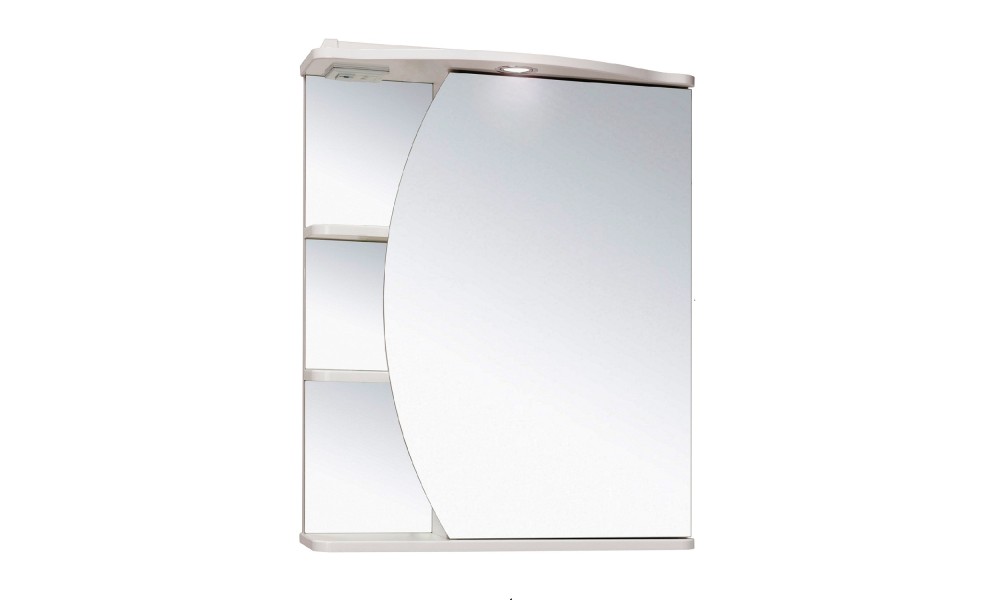 Зеркало-шкаф "Руно Линда 60" правый, белое