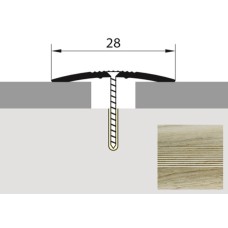 Порог-стык универсальный 28мм х 1,8м дуб аляска