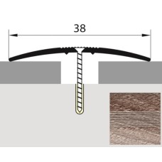 Порог-стык 38мм х 0,9м дуб марсель
