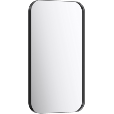 Зеркало RM 50 см в металлической раме, цвет черный