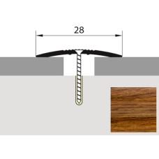 Порог-стык универсальный 28мм х 0,9м дуб медовый