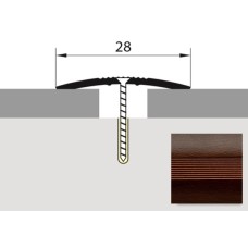 Порог-стык универсальный 28мм х 1,8м венге