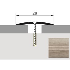 Порог-стык универсальный 28мм х 0,9м дуб дымчатый
