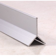 Профиль Y-образный алюминиевый для укрепления и защиты наружных углов, серебро/глянец 2,7 м.