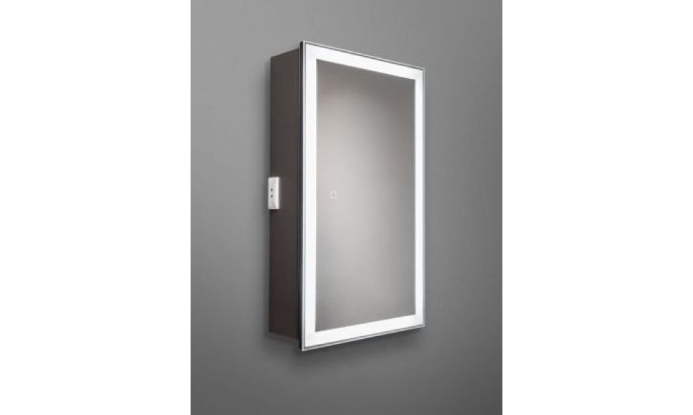 Зеркало-шкаф Silver Mirrors 428х728 сенсорный выключатель Munchen-Anthracite