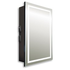 Зеркало-шкаф Silver Mirrors 462х762 механический выключатель Hamburg-Black