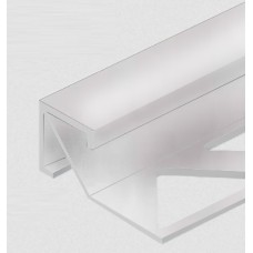 Профиль PV72-03 для плитки угловой внешний Квадрат серебро блестящее 2,7м