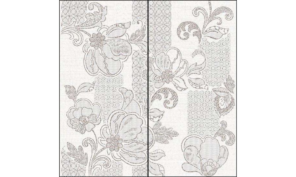 Панно Illusio Grey Pattern комплект из 2 плиток - 630x315 мм/630x630 мм - 3 шт