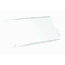 Плитка прямоугольная стеклянная белая с фацетом 10 мм "White" - 240х120мм