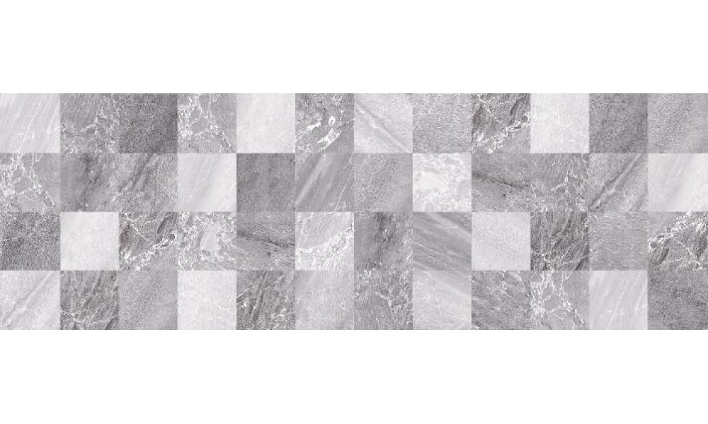 Плитка настенная Мармара серый мозаика, 20х60 - 1,2 м2/10 шт.