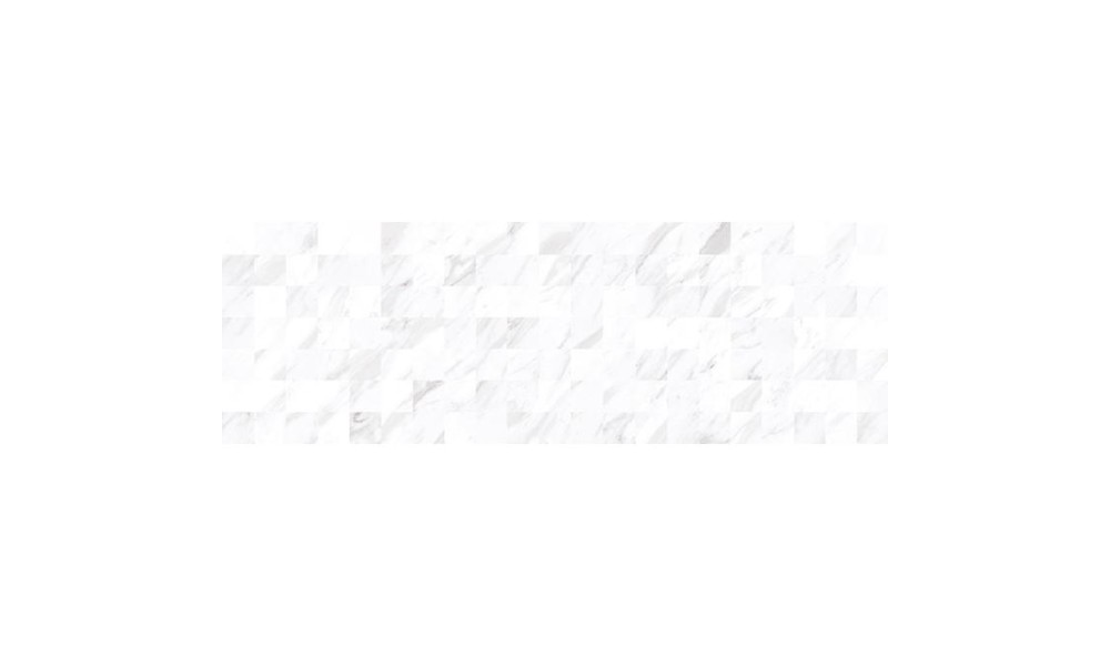 Плитка настенная Terma белый мозаика, 20х60 - 1,2 м2/10 шт