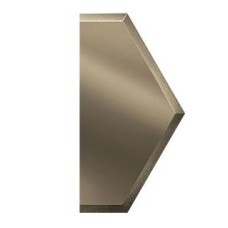 Плитка зеркальная декоративная бронзовая "ПОЛУСОТА" с фацетом 10 мм - 100х173мм