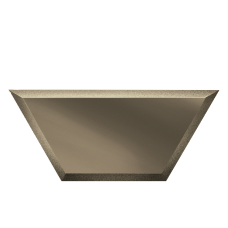 Плитка зеркальная декоративная бронзовая "ПОЛУСОТА" с фацетом 10 мм - 200х86мм