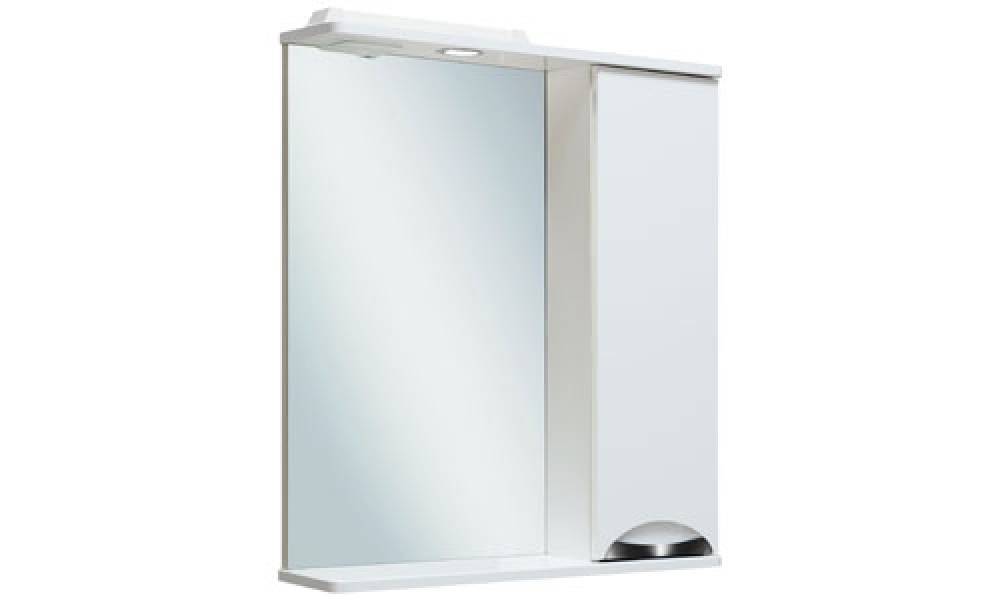 Зеркало-шкаф "Руно Барселона 65" навесной, правый, белое