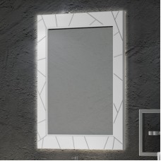 Зеркало Луиджи 70, цвет белый матовый