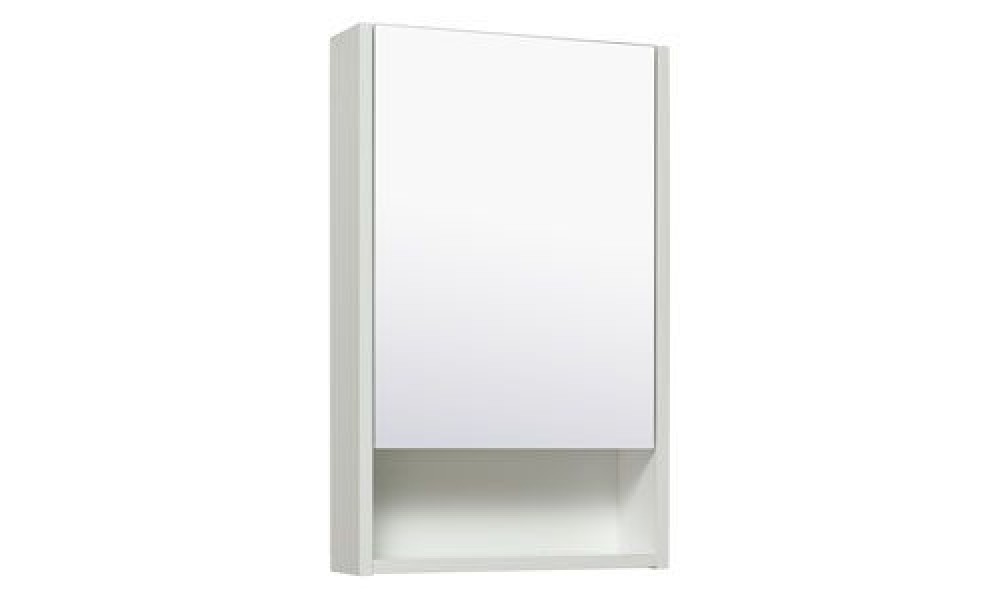 Зеркало-шкаф "Руно Микра 40" навесной, белое