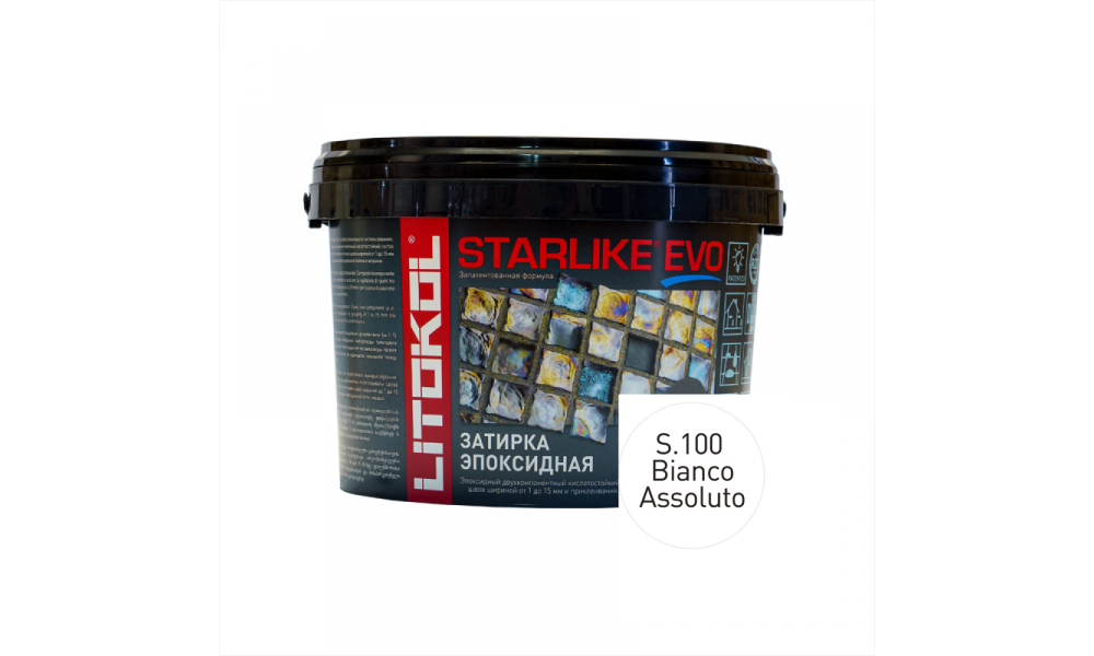 Затирка эпоксидная STARLIKE EVO S.100 Bianco Assoluto. 5.0 кг