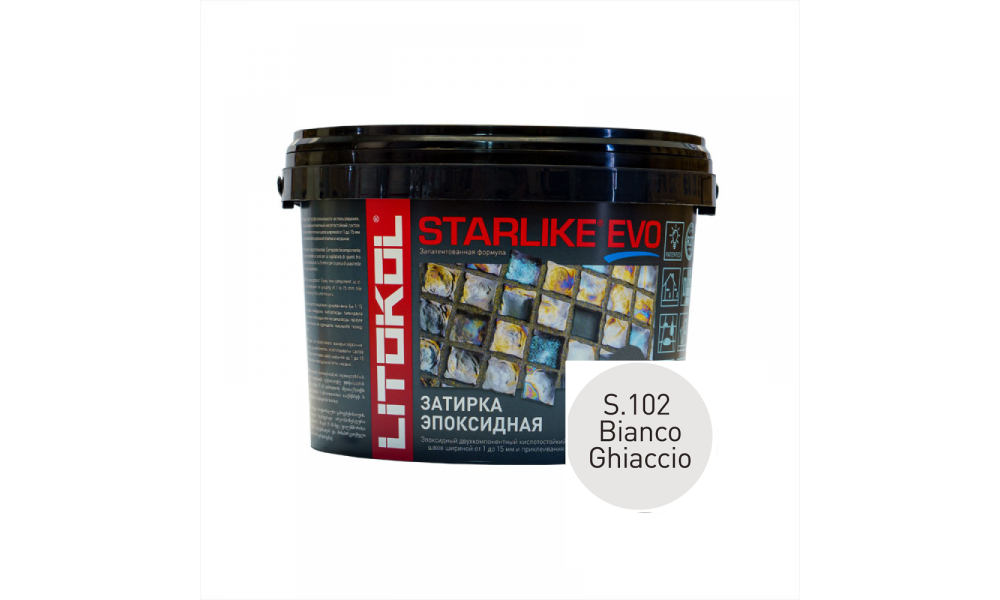 Затирка эпоксидная STARLIKE EVO S.102 Bianco Ghiaccio. 5.0 кг
