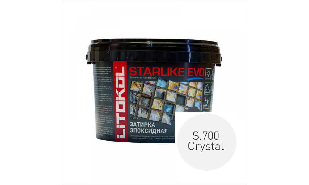 Затирка эпоксидная STARLIKE EVO S.700 Cristal, 2,5 кг