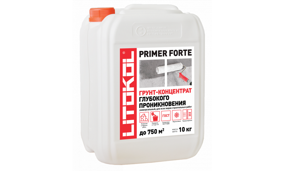 Грунт - концентрат глубокого проникновения PRIMER FORTE, (10 кг can)