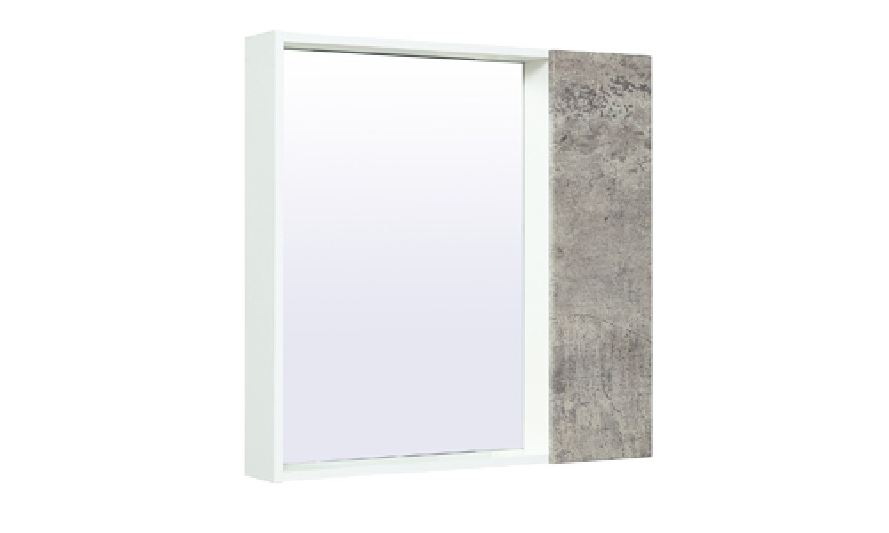 Зеркало-шкаф "Руно Манхэттен" 75 универсальный, цвет серый бетон