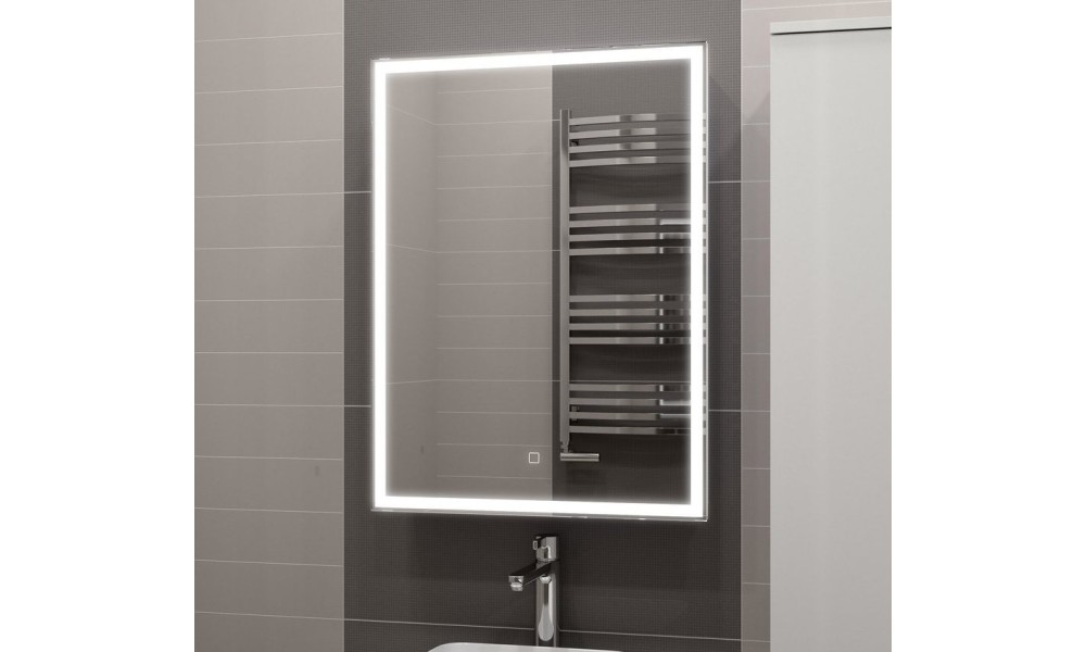 Зеркало-шкаф "Allure LED" 550х800 правый с розеткой